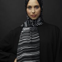 Zwart witte sjaal