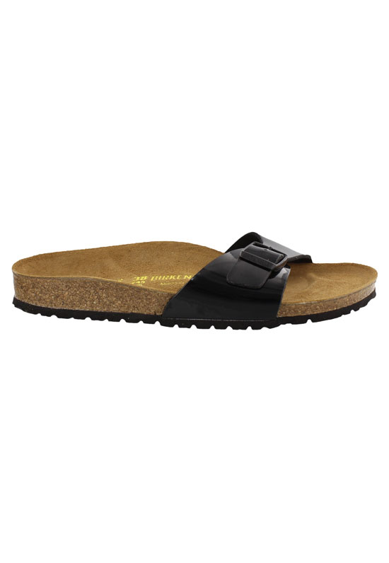 neef Inzichtelijk Gevlekt Madrid Birkenstock dames | Zwart glans - Elif Boutique