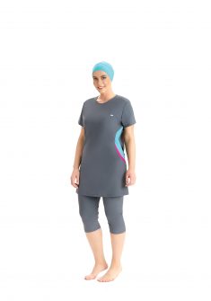 Swimplus plussize boerkini | Grijs