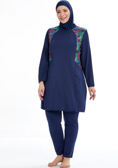 Tuy plussize boerkini | Blauw