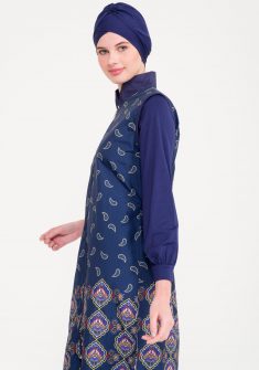 Line Longsuit boerkini | Blauw