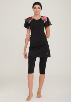Ruches semi boerkini | Zwart