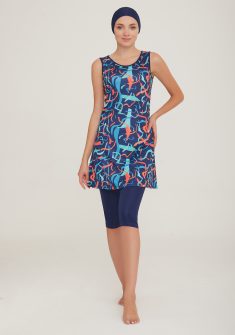 Milamay boerkini mouwloos | Blauw