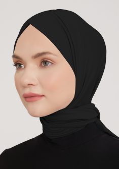 Amira sjaal 2-in-1 zwemkapje | Zwart