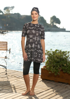 Dark semi badpak | Zwart