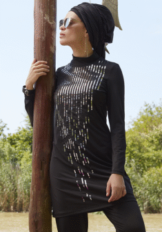 Palyet burkini with silver pallite, by Mayovera