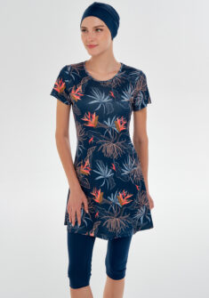 Leaf semi boerkini | Blauw