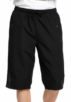 Heren lange zwemshort | Zwart