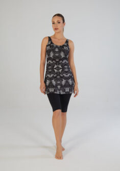 Lina sleeveless burkini | Black